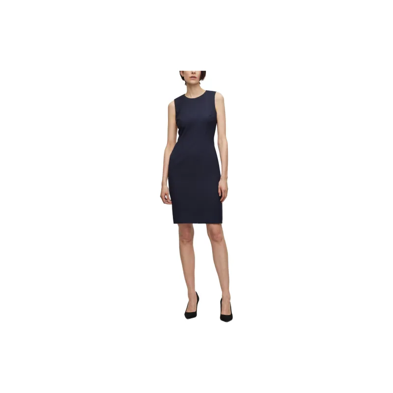 HUGO BOSS Sleeveless Dresses Women's Blue-1
