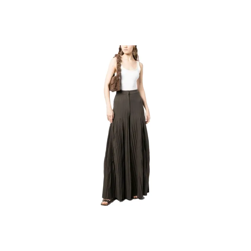 Jacquemus Casual Pants Women's Khaki Green-1