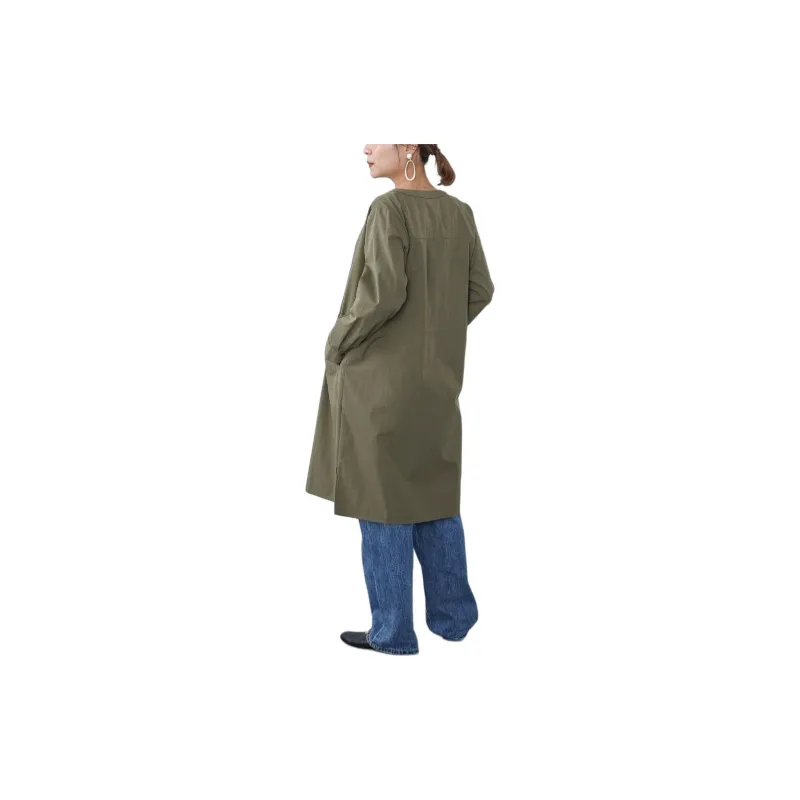 Beams Jackets & Coats Women's Olive Green-6