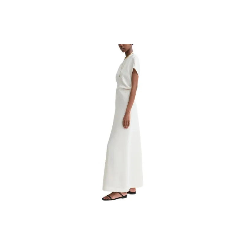TOTEME Draped Short Sleeved Maxi Dress-3