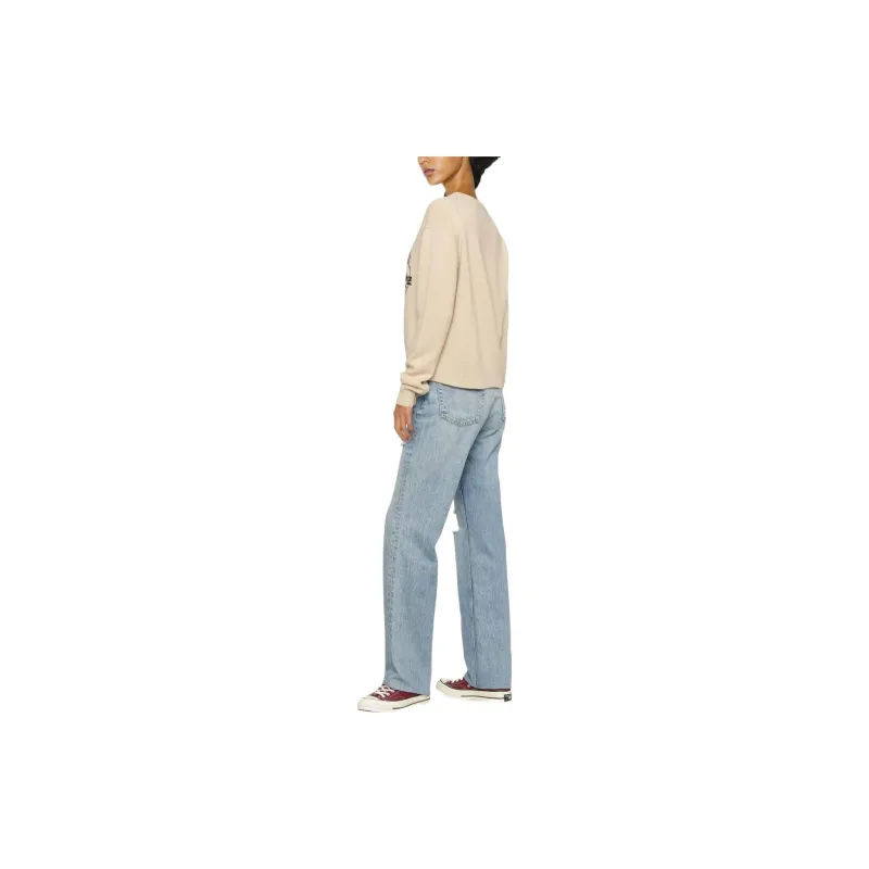 Maison Kitsune Cashmere Sweaters Women's Apricot-3