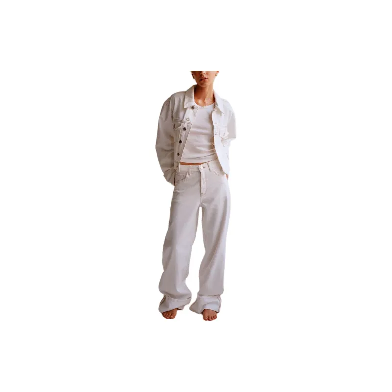 ZARA Trf Jeans Women's White-2