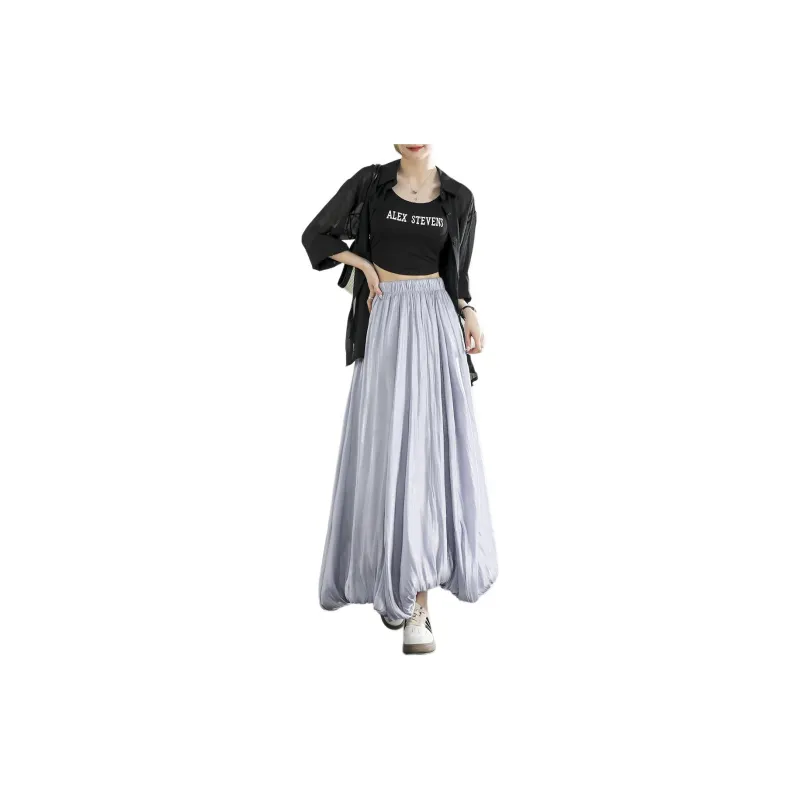 Itisf4 Casual Long Skirt Women's Misty Purple-1