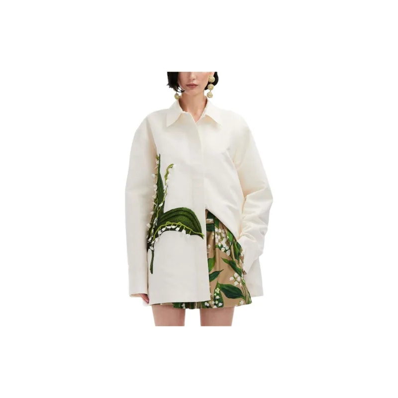 OSCAR DE LA RENTA Lily Of The Valley Shirt Jacket-1