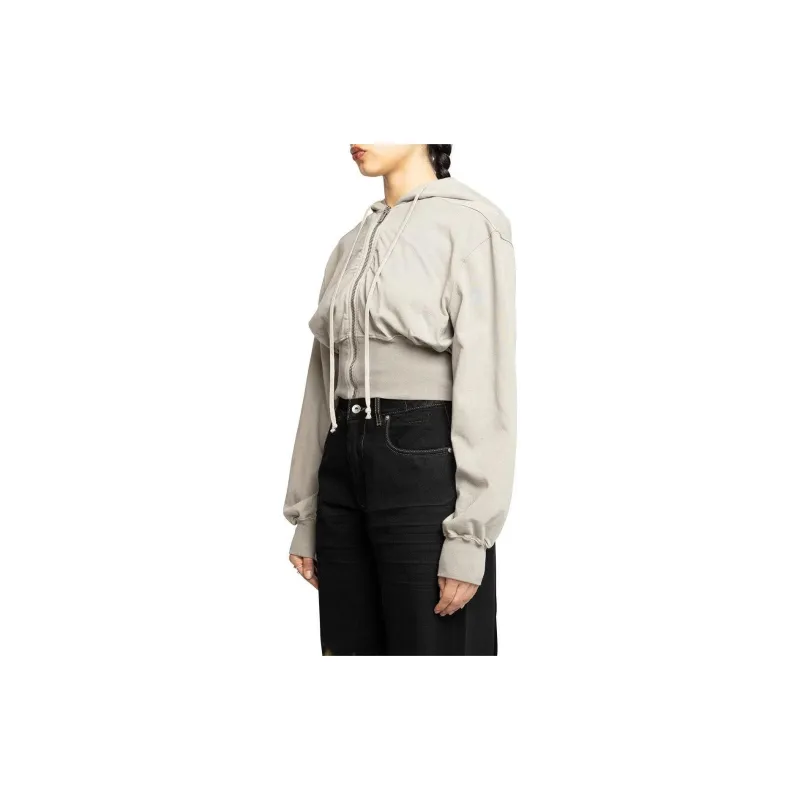 Rick Owens DRKSHDW Tatlin Zip Up Cropped Hoodie-1