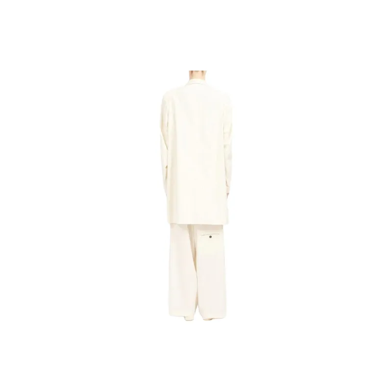 MM6 Maison Margiela Oversized Pinstripe Double Breasted Tailored Blazer-2