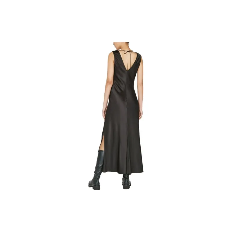 FRAME SS23 Sleeveless Dress Women's Black-2