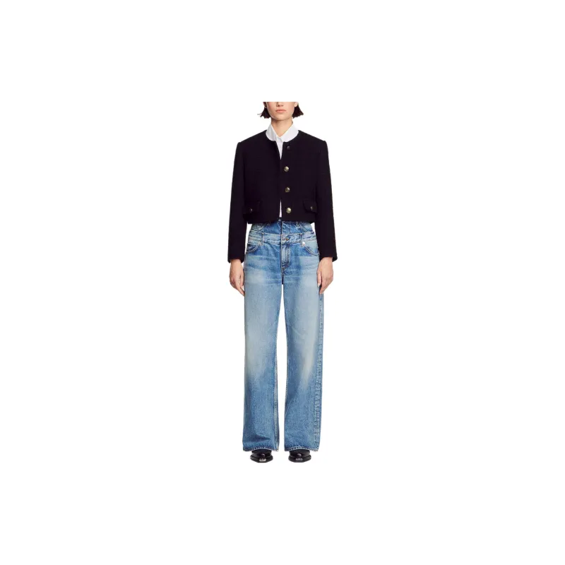 Sandro Jackets & Coats Women's Black-1