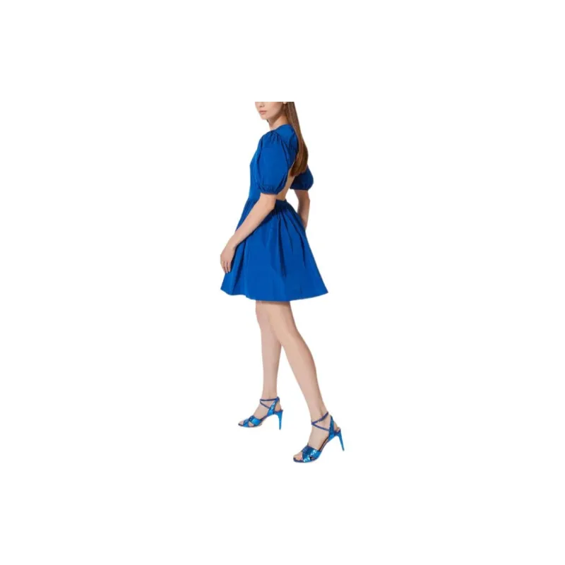 RED VALENTINO REDValentino Backless Taffeta Dress-3