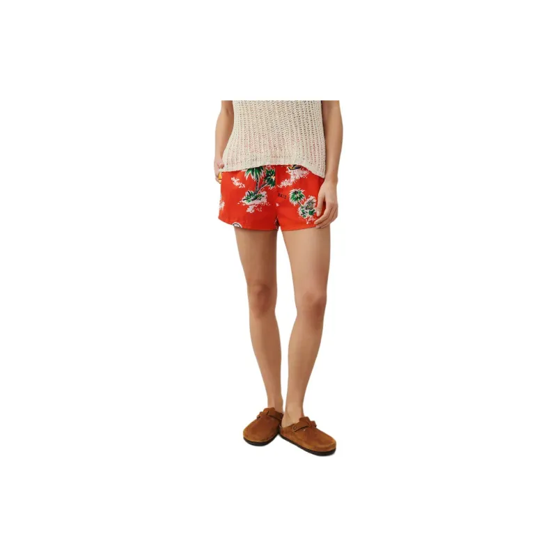 AMERICAN VINTAGE A.M SS24 SHORT FEMME BYGOO Casual Shorts Women's Benny Red-1
