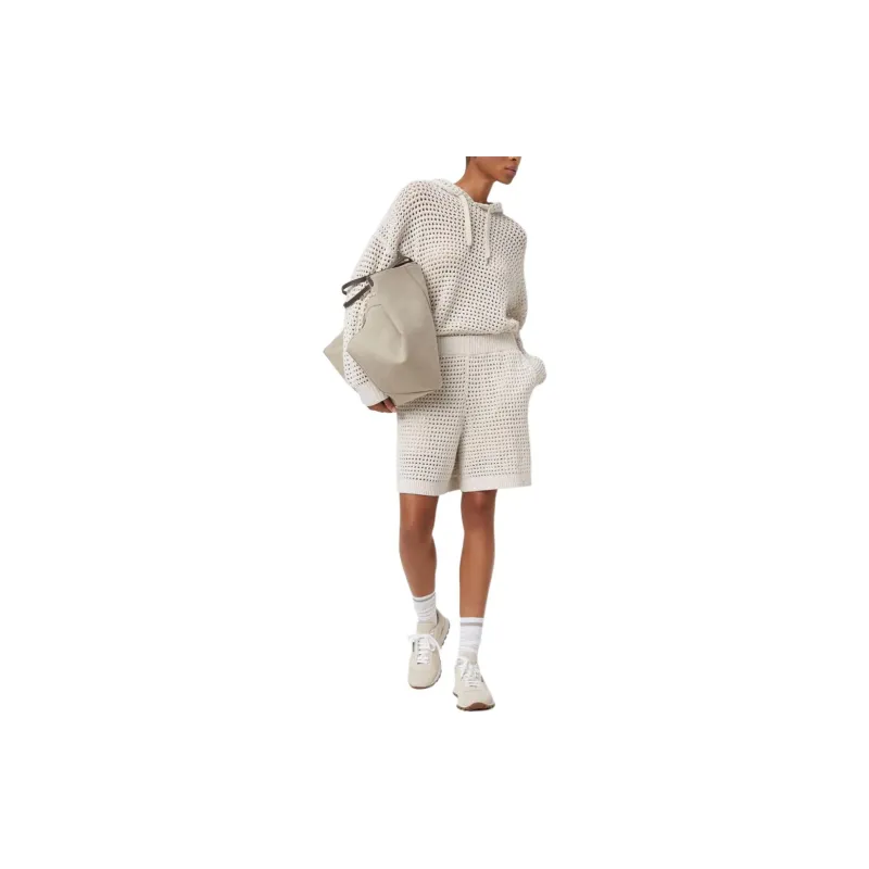 Brunello Cucinelli Open knit Hoodie-3