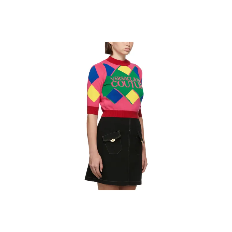 VERSACE JEANS Sweater Women's Pink-5