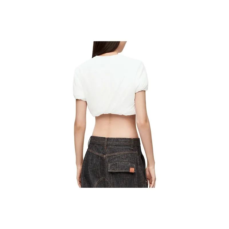 LOEWE Crop Tops Women's White-3