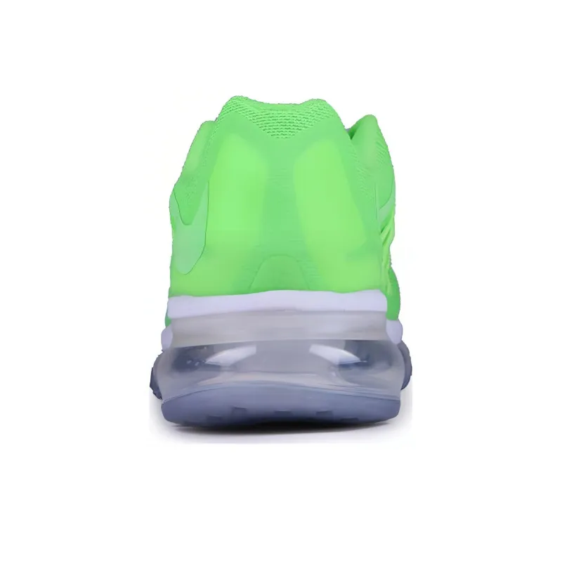 Nike Air Max 2015 Anti Slip Wear Resistant Low Top Kids Lifestyle Shoes Green Teenagers-3