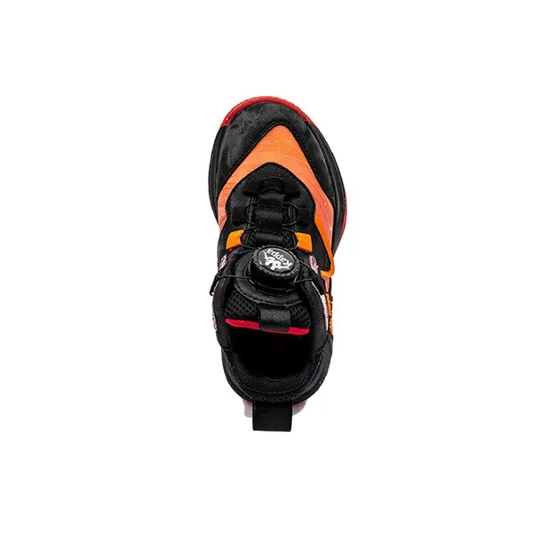 KAPPA KIDS Anti Slip Wear Resistant High Top Children's Basketball Shoes Black Orange Kids'-3
