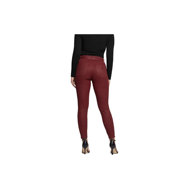 GUESS Shape Up High-Rise Skinny Jeans Jeans Women's Red-3