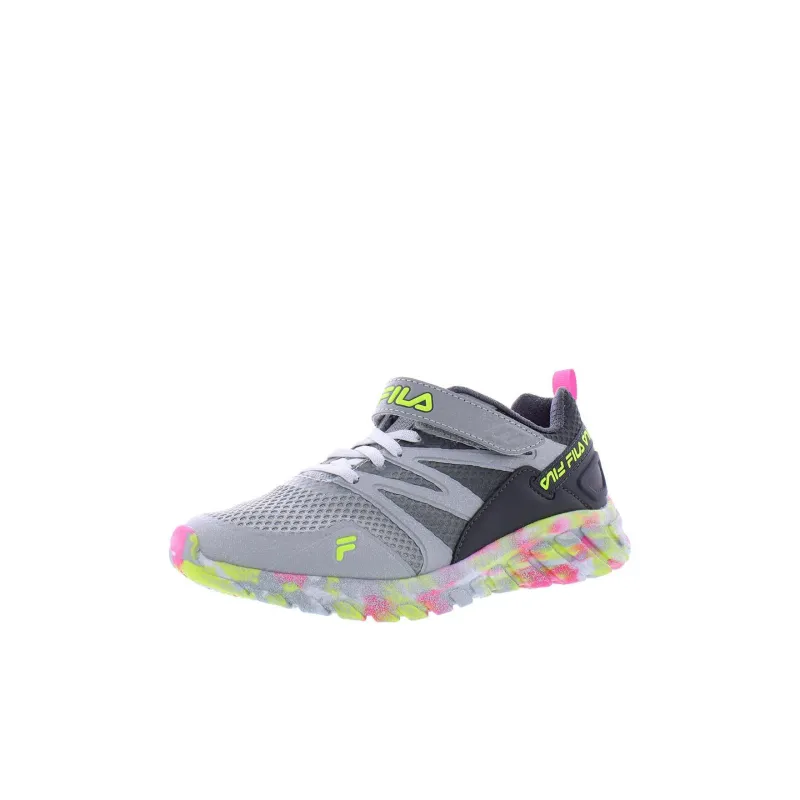 FILA KIDS Cryptonic 7 Wear resistant And Lightweight Low Top Kids' Running Shoes Gray Kids'-1
