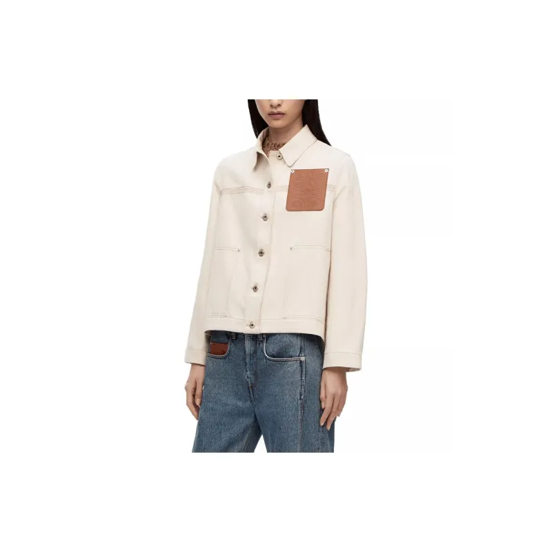 LOEWE Workwear Jacket 'Ecru'-3