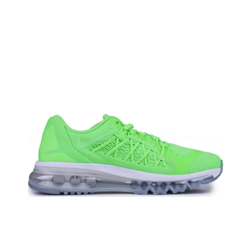 Nike Air Max 2015 Anti Slip Wear Resistant Low Top Kids Lifestyle Shoes Green Teenagers-1