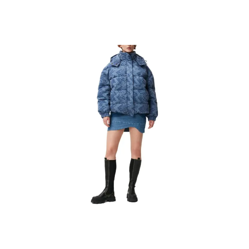 GANNI Jackets Women's Blue-2