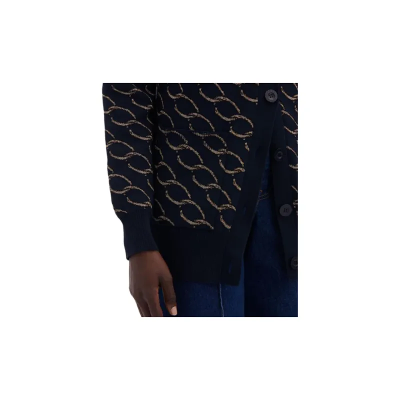 Oscar De La Renta Oscar Chain-link Long Cardigan-4