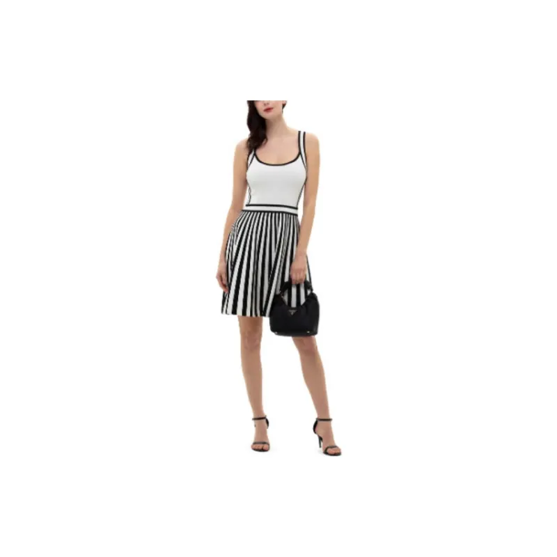 GUESS Sleeveless Dresses Women's Apricot Black-2