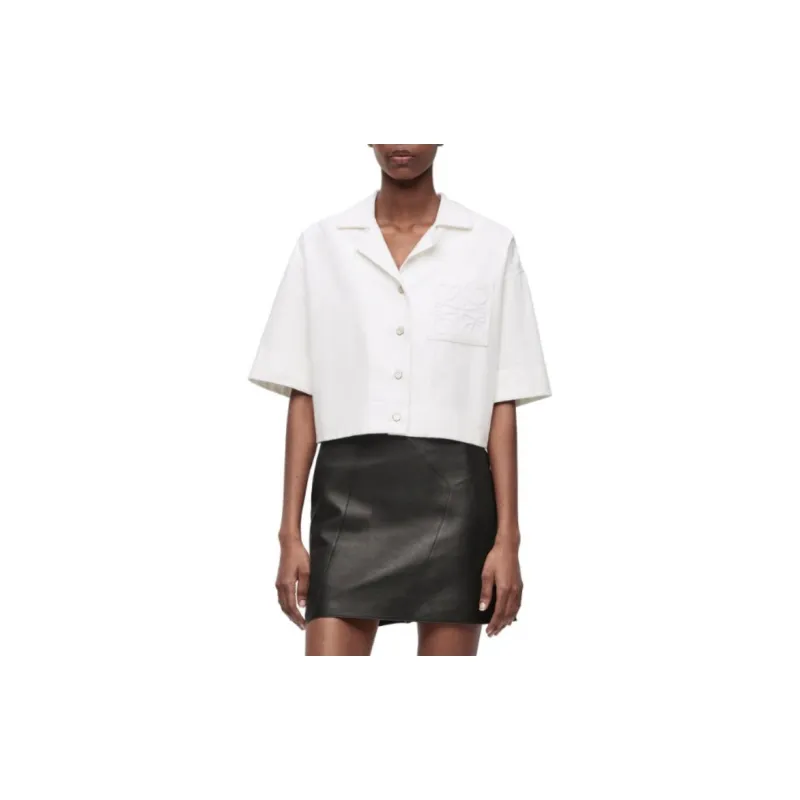LOEWE FW23 Crop Tops Women's White-2