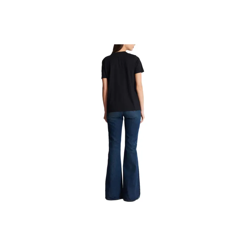 BALMAIN Three button Logo print T shirt-2