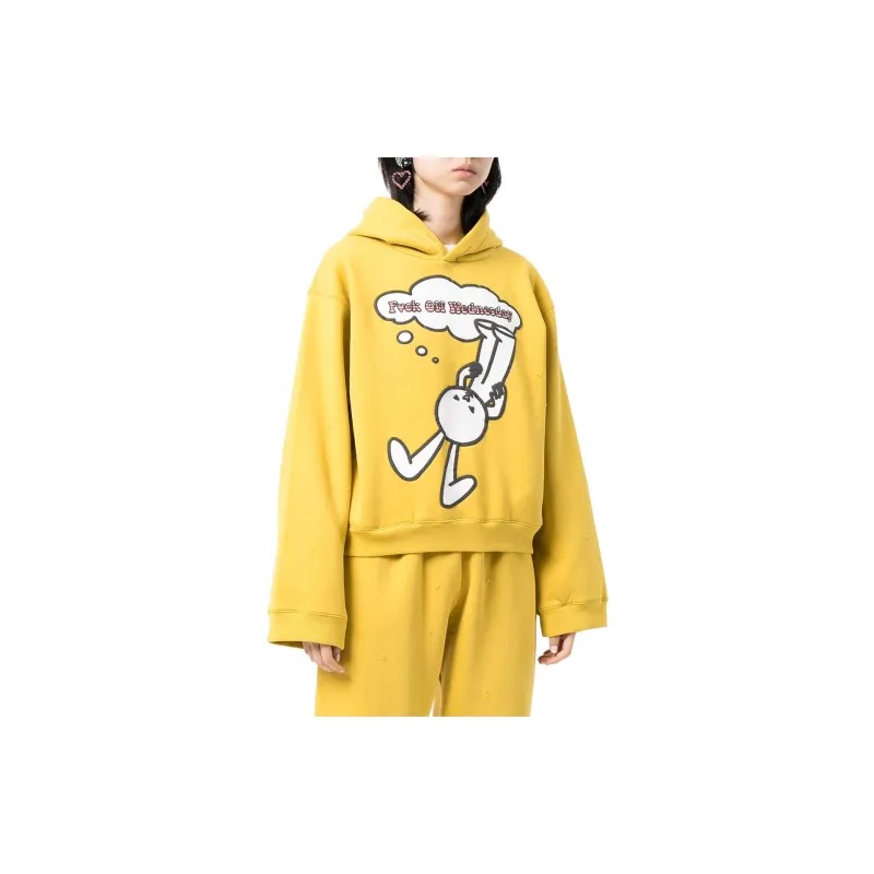 NATASHA ZINKO Wednesday Distressed Rabbit print Hoodie-3