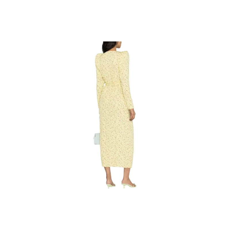 Rotate Long-Sleeved Dresses Women's Yellow-2
