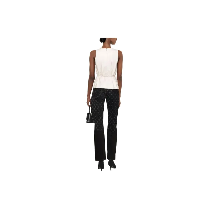 MSGM Tank Tops Women's White-2