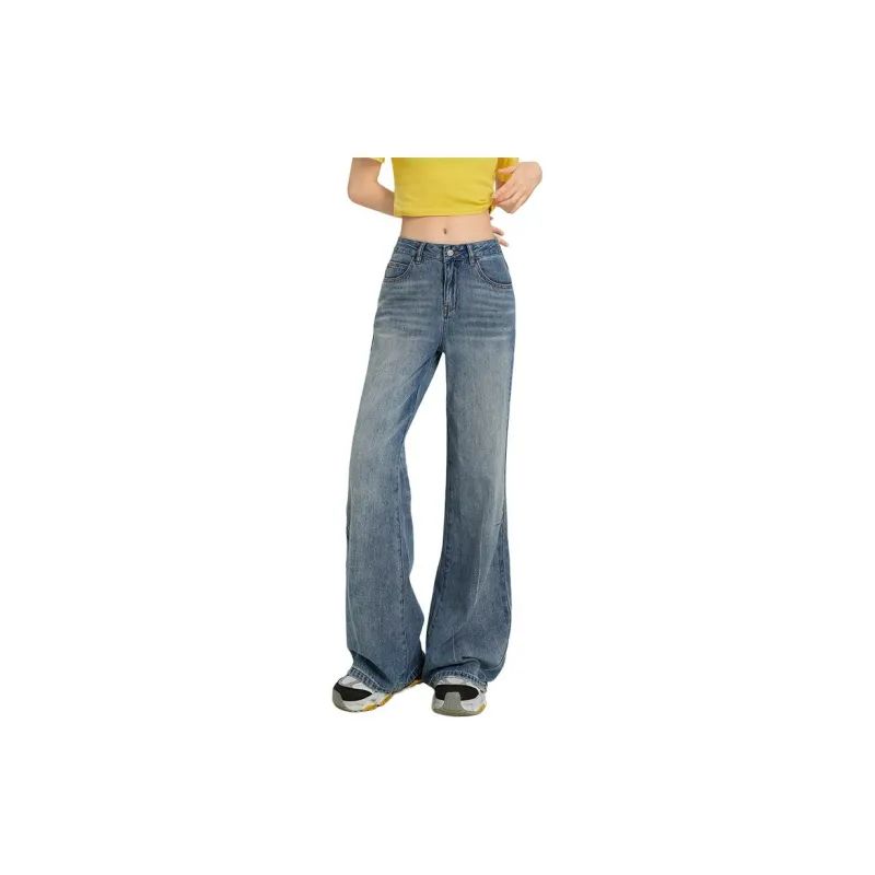 Kazakhstan Jeans Women's Washed Blue-2