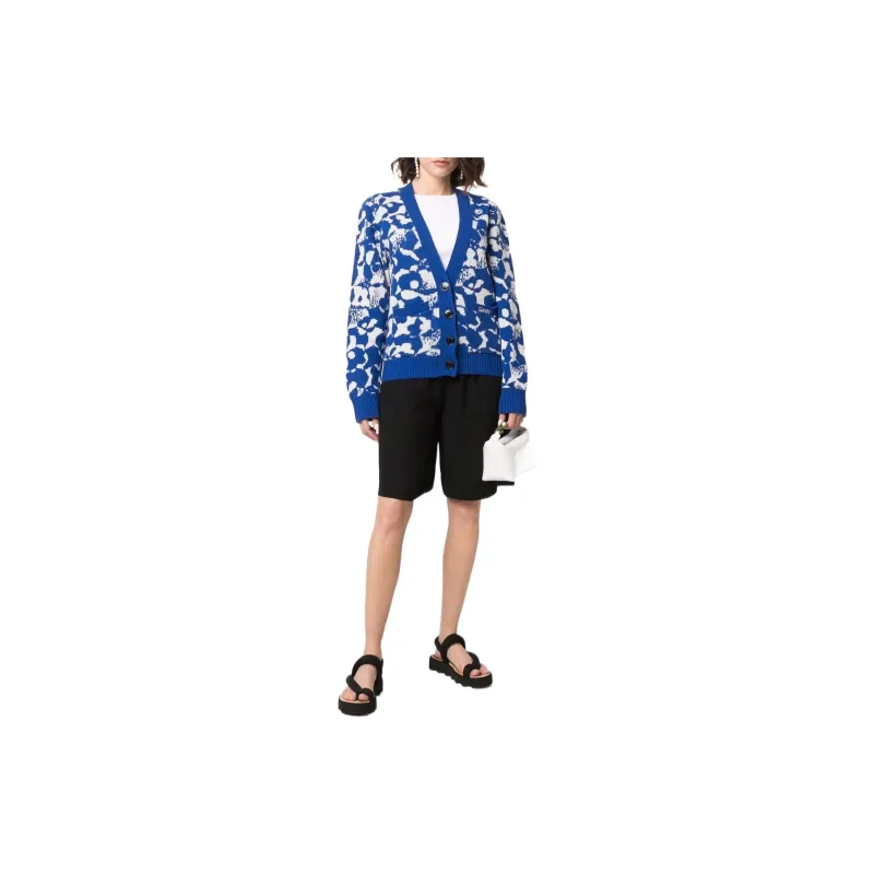 GANNI SS22 Fitted Knitwear Women's Blue-1