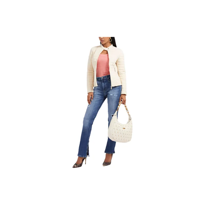 GUESS Jackets Coats Women's Ecru-1