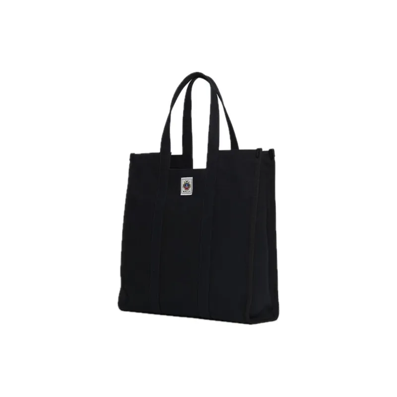 BALLY Fabric Tote Bag Shopping Bag Shoulder Bag Handbag Large Size Men's Black-1