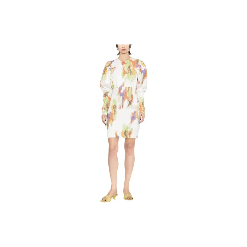 Rotate Long-Sleeved Dresses Women's White-1