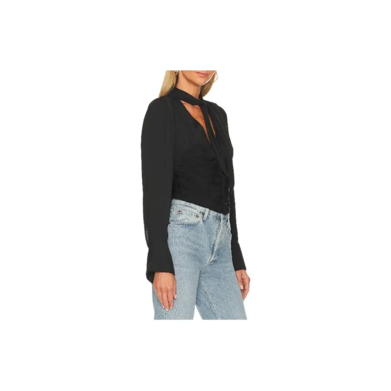 FREE PEOPLE Shirts Women's Black-3