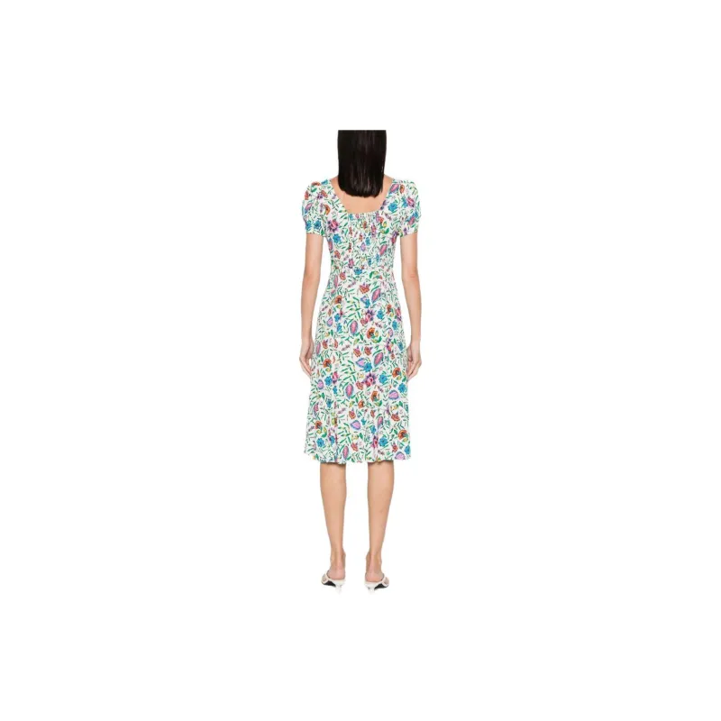 DVF Diane Von Furstenberg Elena Floral print Midi Dress-2