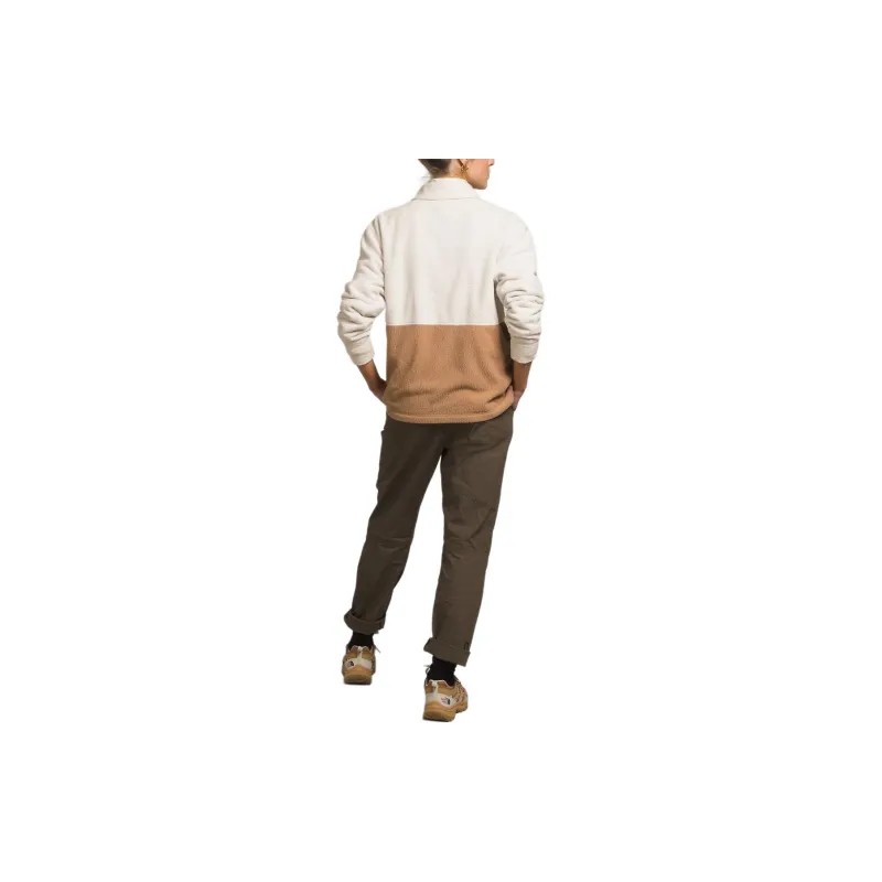 THE NORTH FACE Pali Pile Fleece Jacket Jackets Coats Women's Almond Yellow Oil Color-1