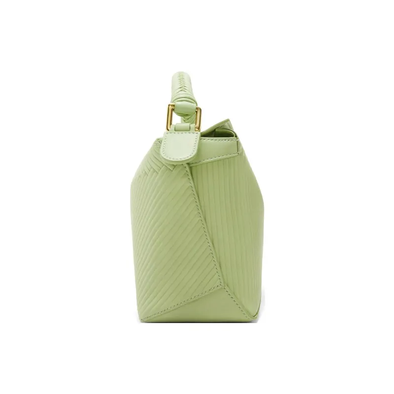 LOEWE Puzzle Cow Leather Shoulder Bag, Crossbody Bag, Handbag Small Size Women's Light Pear-3