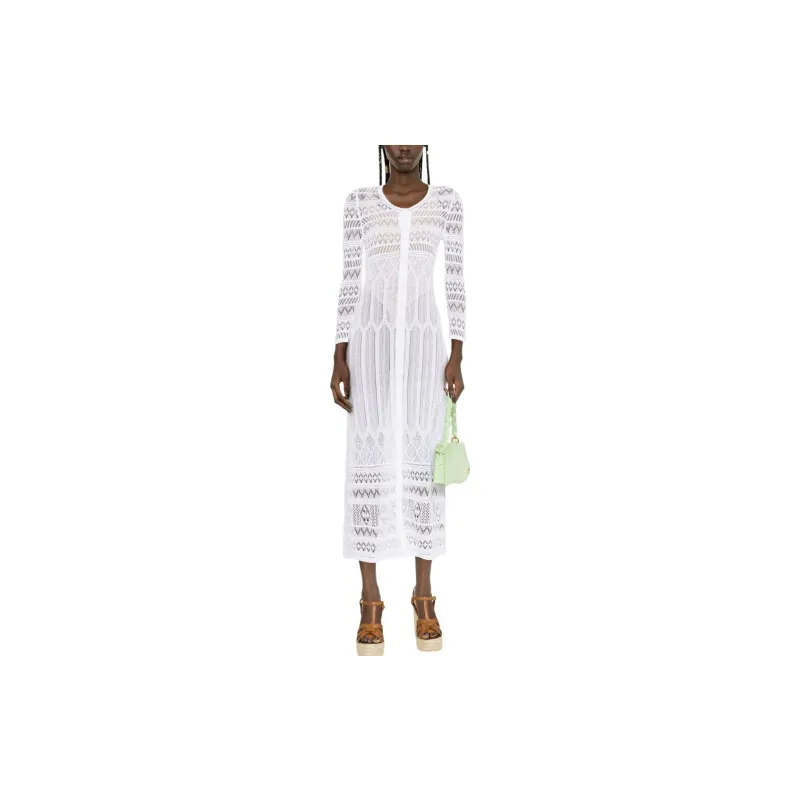 ISABEL MARANT Long-Sleeved Dresses Women's White-1