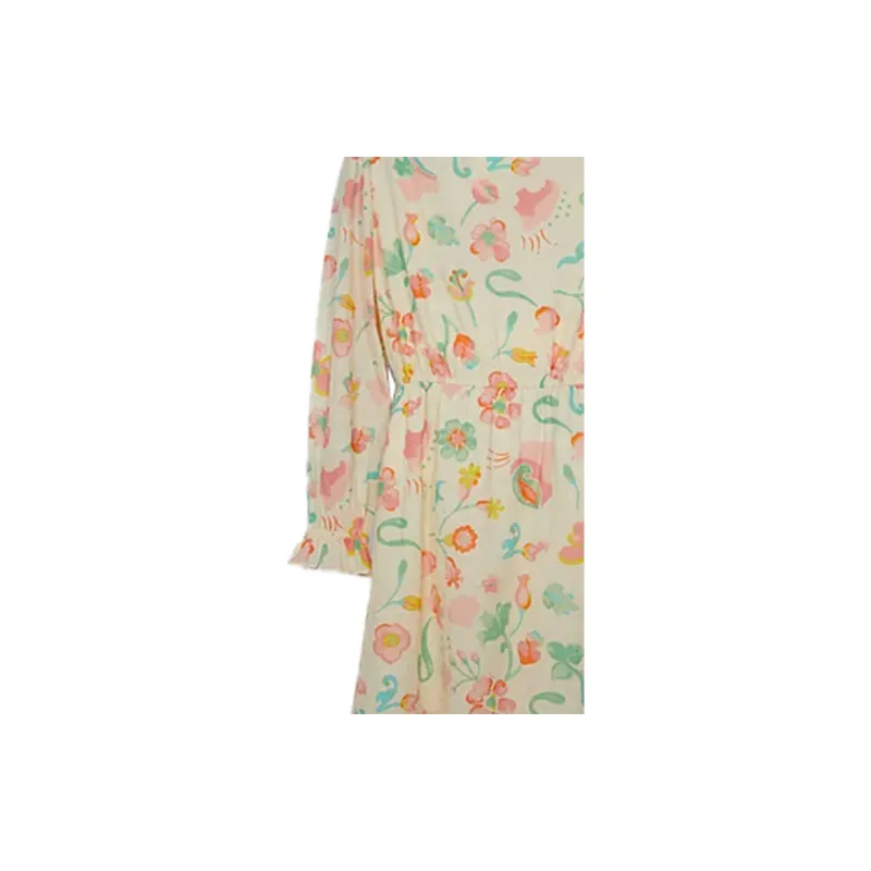 COACH Long-Sleeved Dresses Women's Chalk Multicolor-3