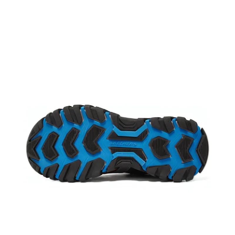 Skechers Wear resistant And Lightweight Mid Top Kids' Running Shoes Gray Orange Teenagers-3