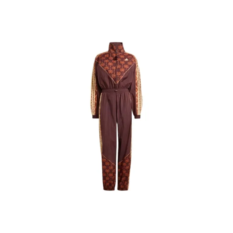 Adidas x FARM RIO Bodysuits Women's Mysterious Brown/Easy Yellow/Orange-4