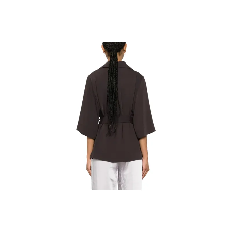 PAROSH Shirts Women's Brown-3