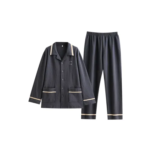UAVAE Pajama Set Men's Dark Gray