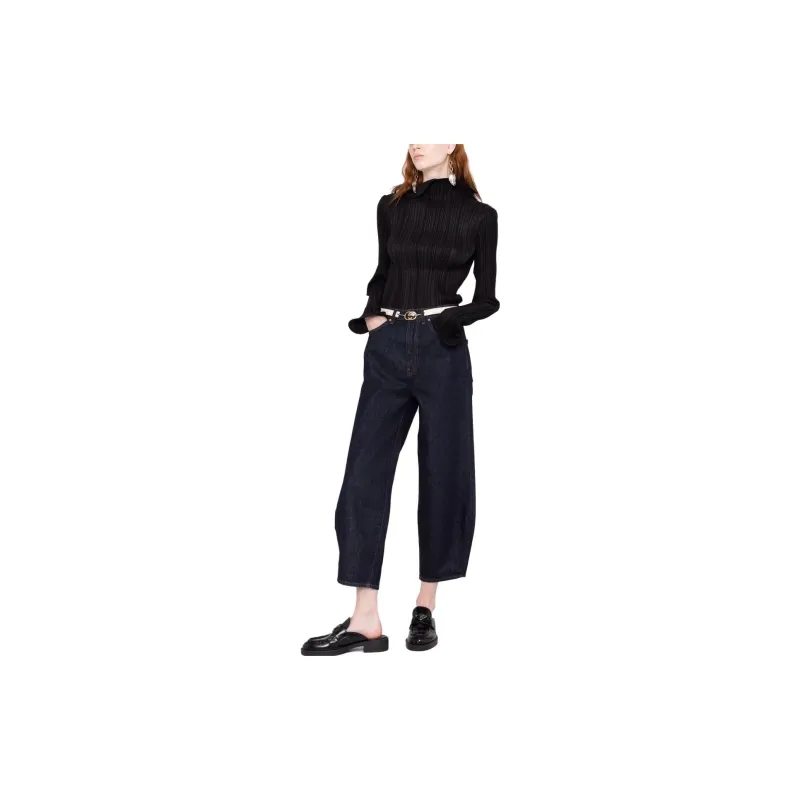 TOTEME High-Waisted Tapered Jeans-2