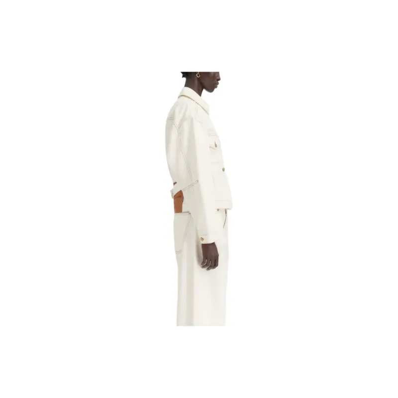 Jacquemus La Veste De Nîmes 'Off White/Tabaccco'-3