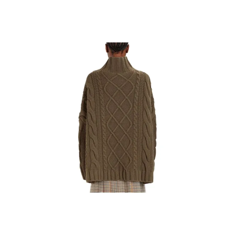 MaxMara Sweater Women's Brown Green-3