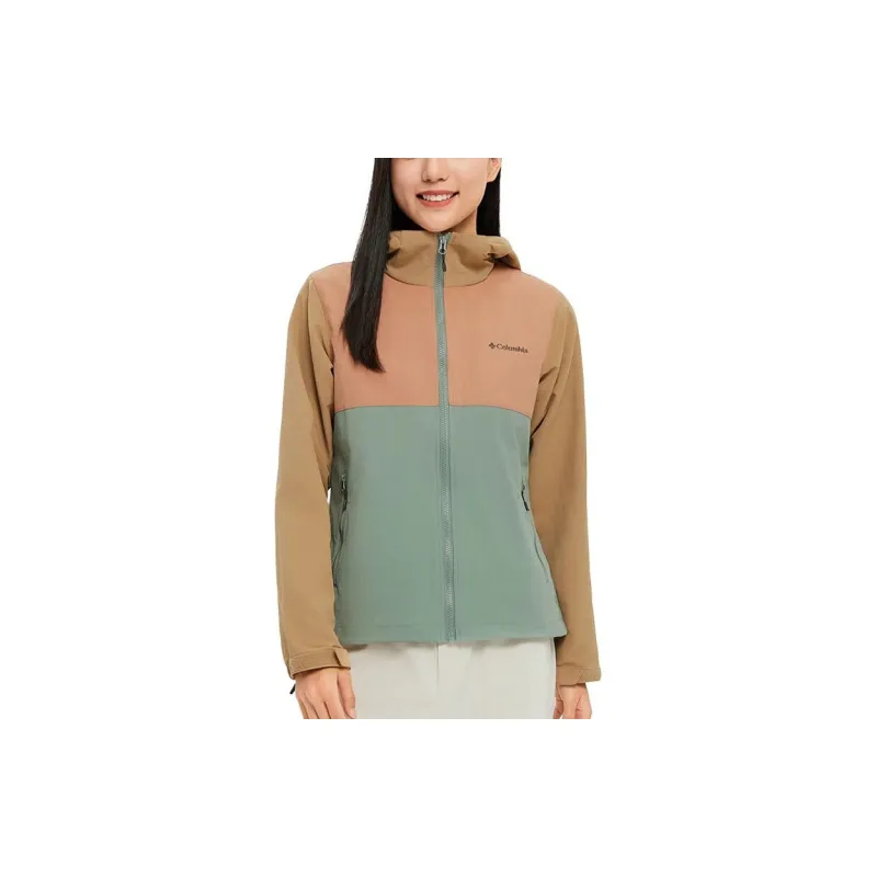 Columbia Jackets Coats Women's Brown/Green-3